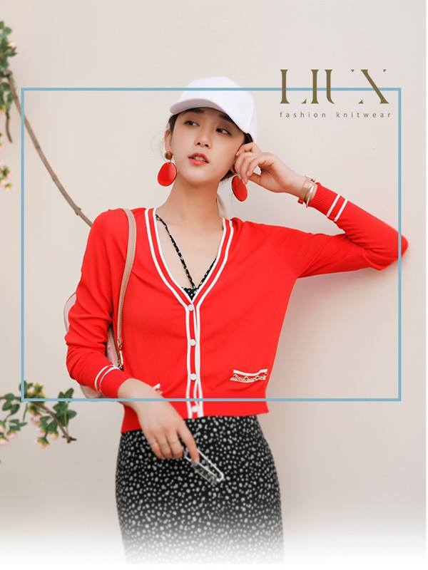 丽茜女装2022春夏季黑色波点半身裙