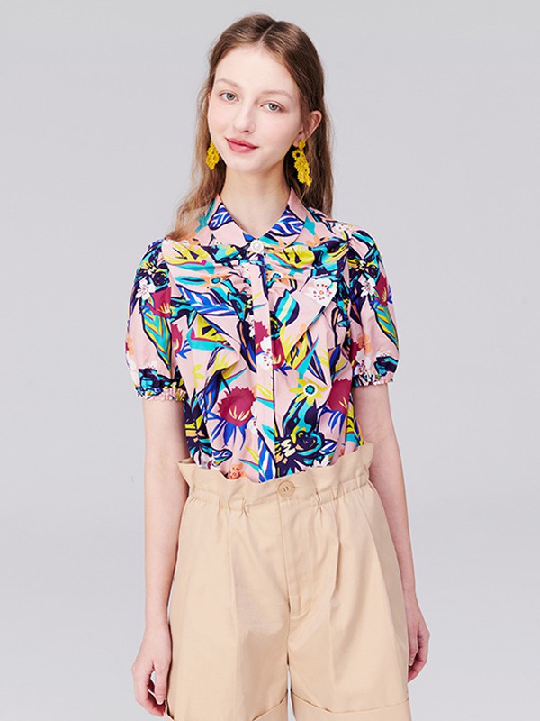 TANNI女装2022春夏季卡其色纯色短裤