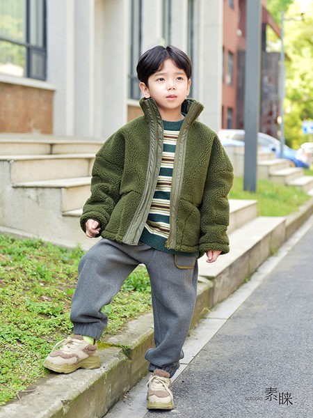 素睐2021秋冬季灰色纯色长裤