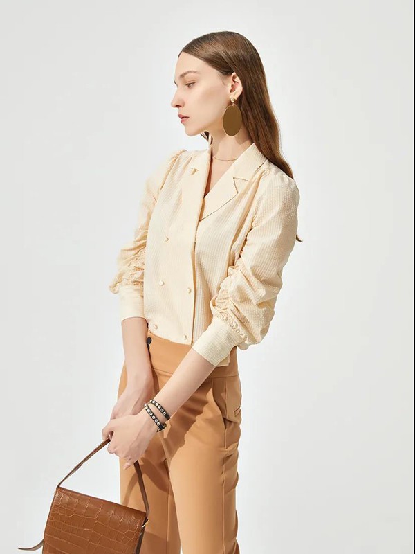 MCClare女装2022春夏季橙色纯色长裤