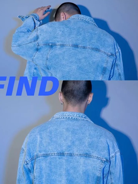 森度发现男装2022春夏季蓝色纯色外套