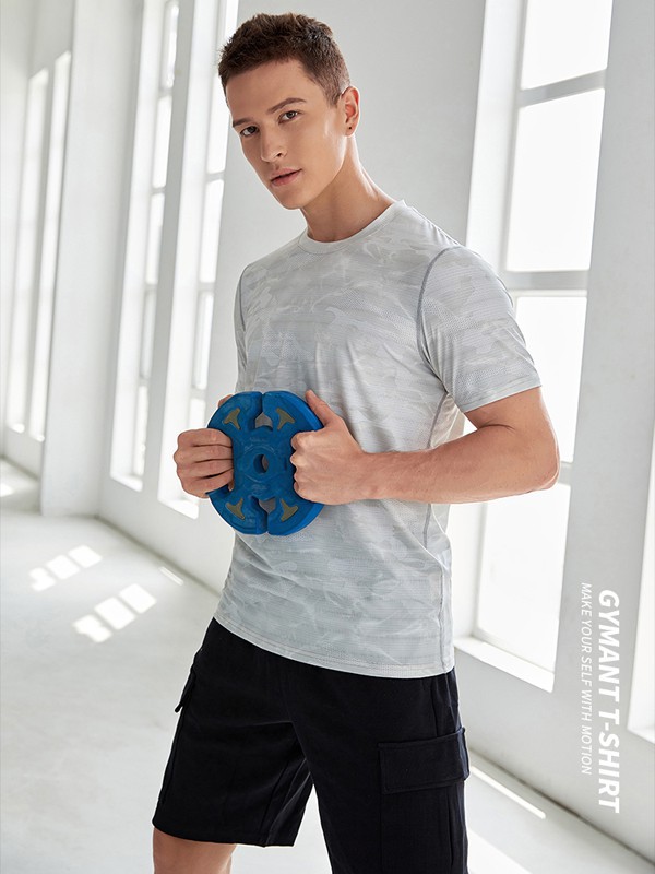 肌肉蚂蚁2022春夏季白色条纹T恤