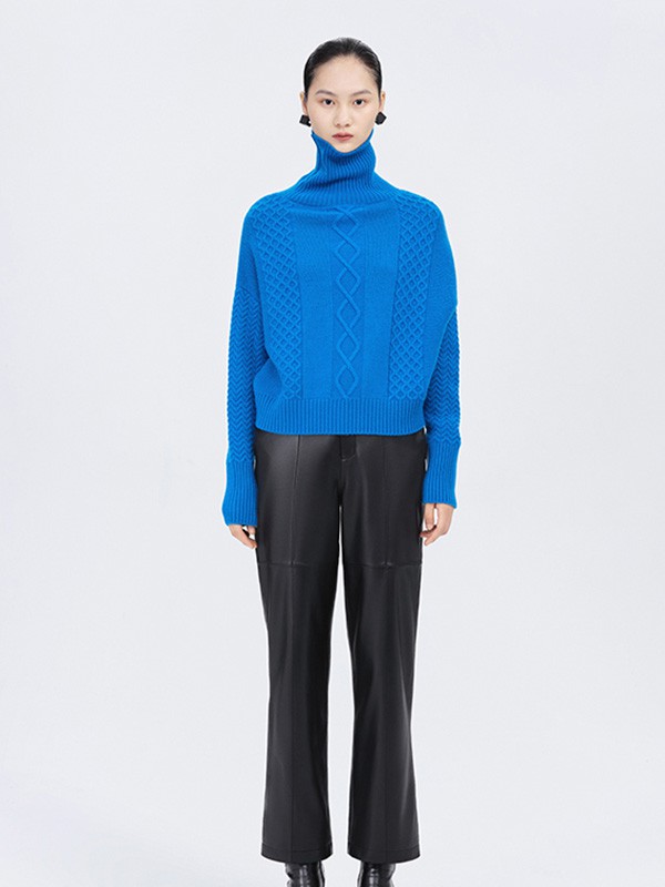 尹默IMMOBILE2021秋冬季黑色纯色皮裤