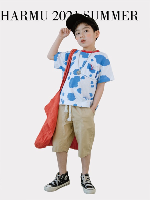 哈沐2021夏季白色印花T恤