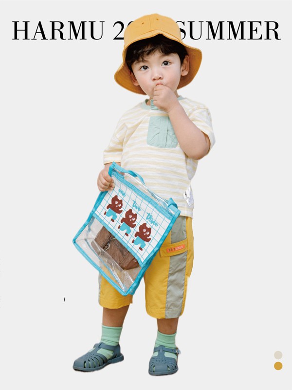 哈沐2021夏季黄色条纹T恤