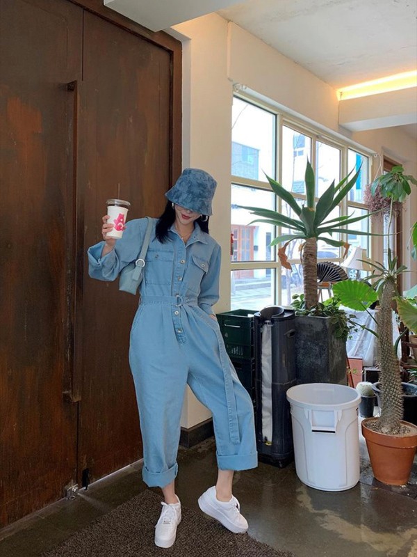 韩素生活2021女士蓝色单肩包