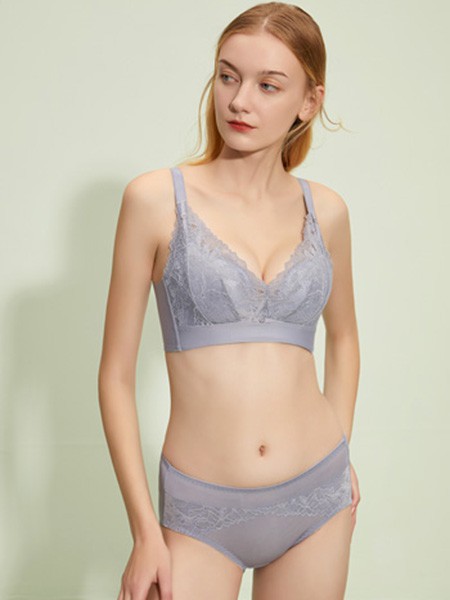 婵之云内衣2021春夏季浅蓝色时尚内衣