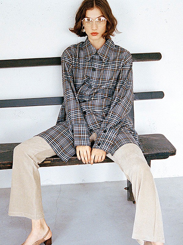 moussy2021春夏季肤色印花长裙