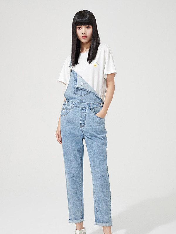 逸阳女装2021春夏季白色印花T恤