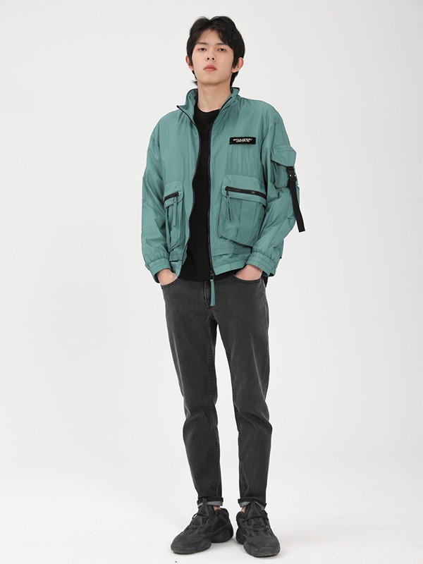 MARKLESS男装2021春夏季绿色纯色套装