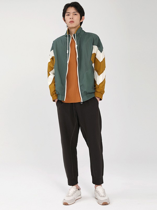 MARKLESS男装2021春夏季棕色印花T恤