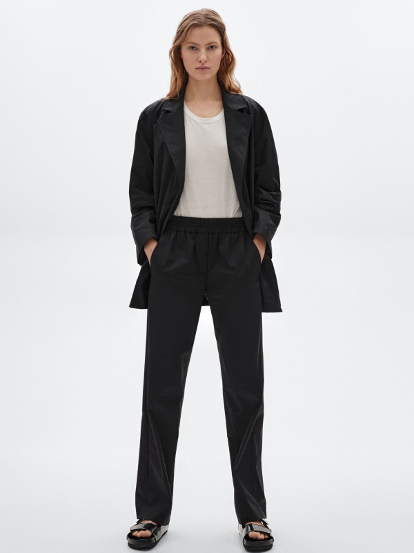 MassimoDutti2021春夏季黑色纯色西装