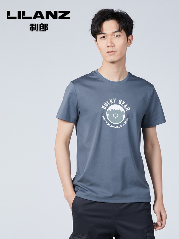 2021春夏季灰色印花T恤