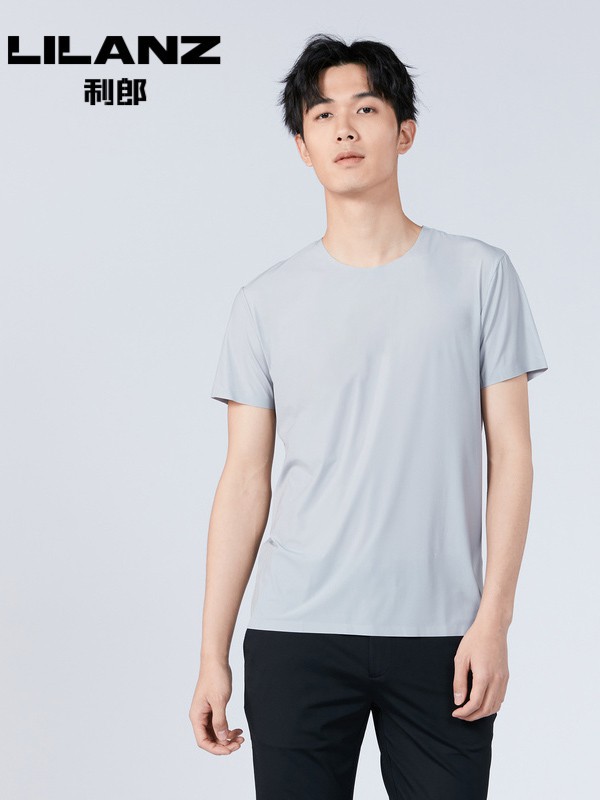 2021春夏季灰色纯色T恤