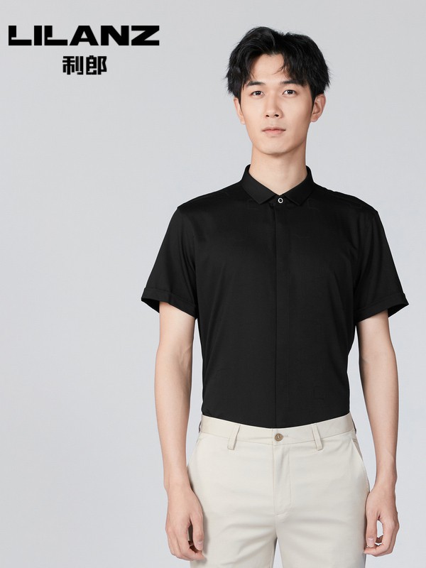 2021春夏季黑色纯色衬衫