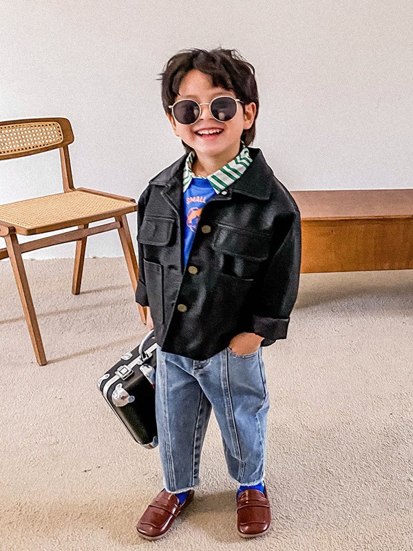 MACMIOCO2021春夏季黑色纯色外套