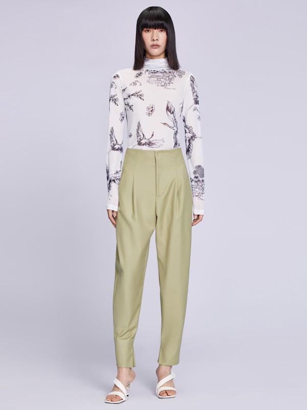 真我永恒2021春夏季白色印花上衣