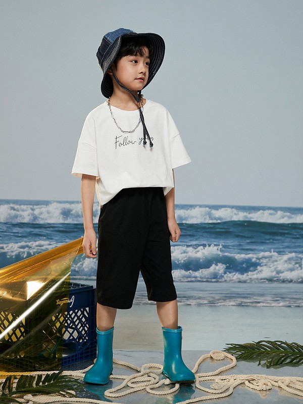 多多家2021春夏季白色印花T恤