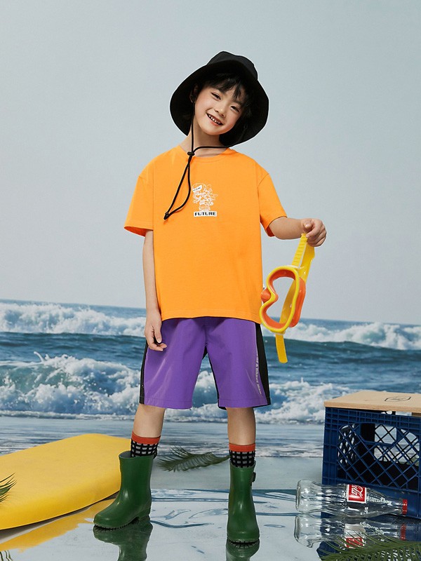 多多家2021春夏季黄色印花T恤