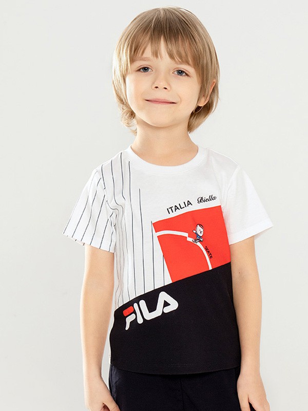 斐乐2021春夏季拼色印花