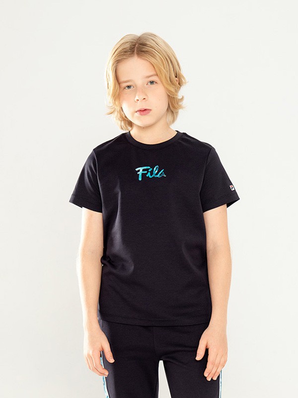 斐乐2021春夏季肤色印花T恤