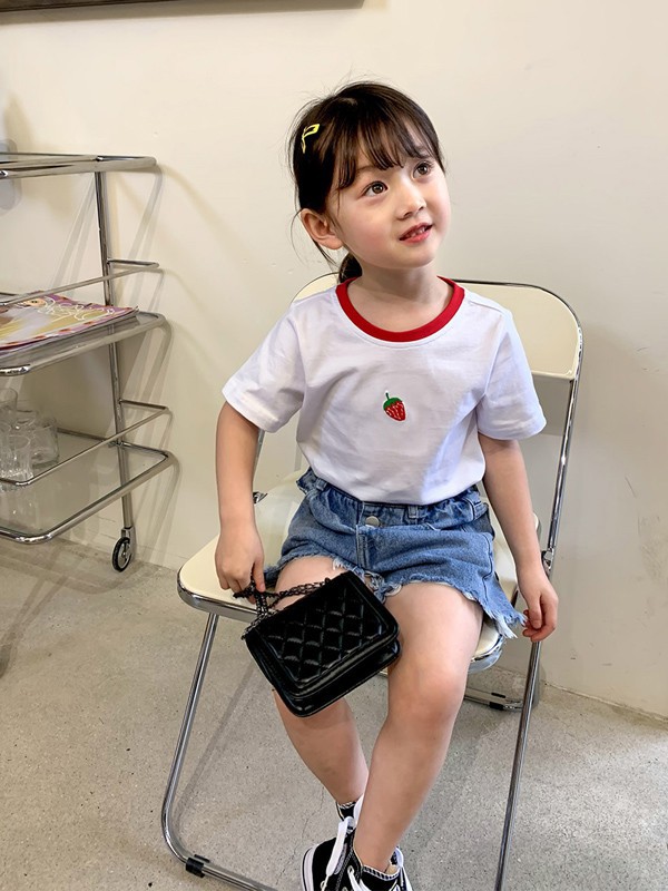 左西2021春夏季白色印花T恤