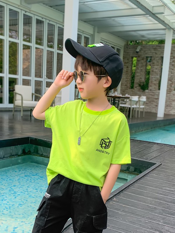 左西2021春夏季绿色印花T恤