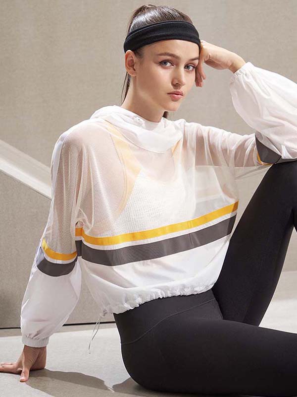 乎兮2021春夏季拼色条纹运动装