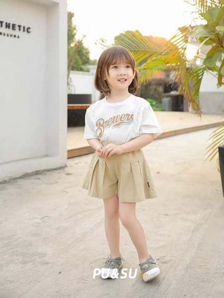 朴与素2021春夏季白色印花T恤