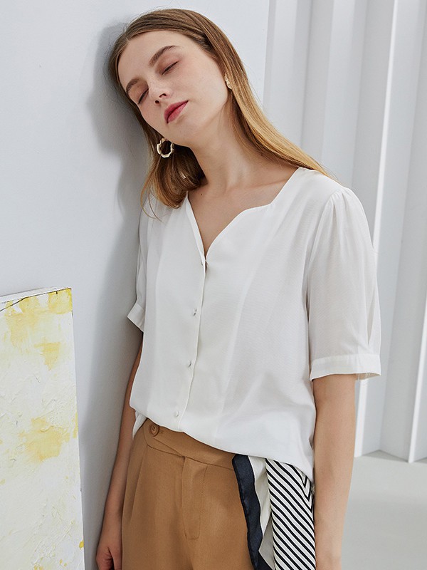 紫淑女装2021春夏季白色纯色长裙