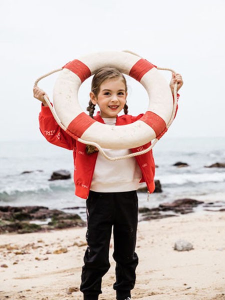 啾比乐2021春夏季红色印花外套