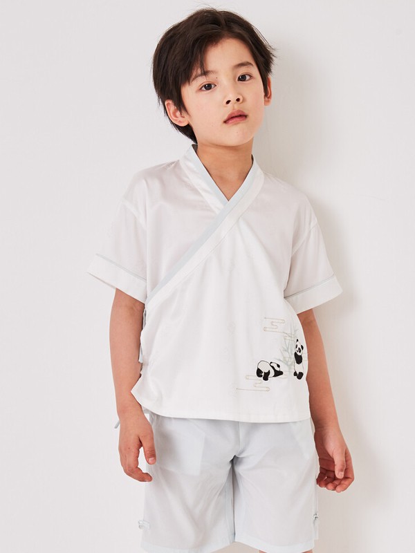 雅莹童装2021春夏季白色印花T恤