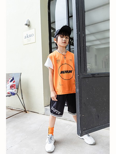 卡儿菲特2021春夏季橙色印花T恤