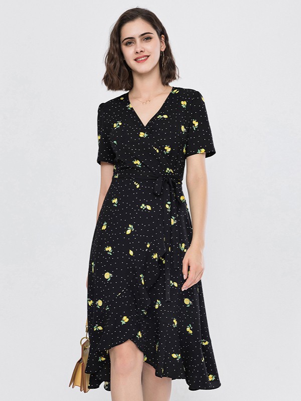 名师路2021春夏季黑色印花连体衣