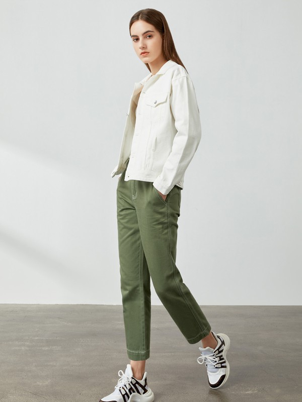 岁月如歌/艾诺丝雅诗2021春夏季白色纯色套装