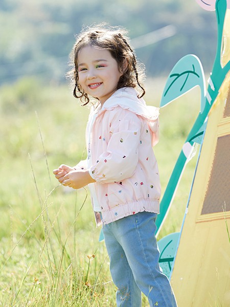 铅笔俱乐部 2021春夏季粉色印花外套