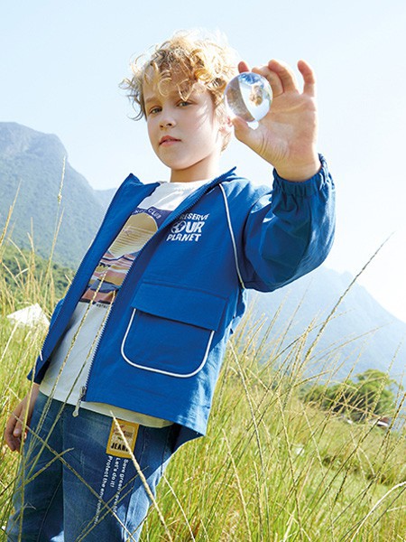 铅笔俱乐部 2021春夏季蓝色印花外套