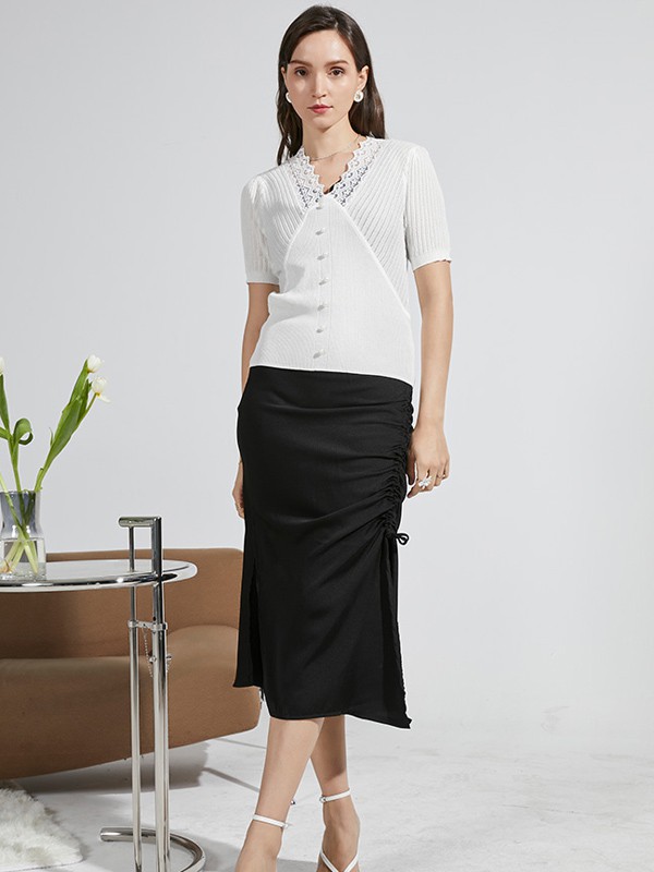 埃文2021春夏季白色纯色T恤