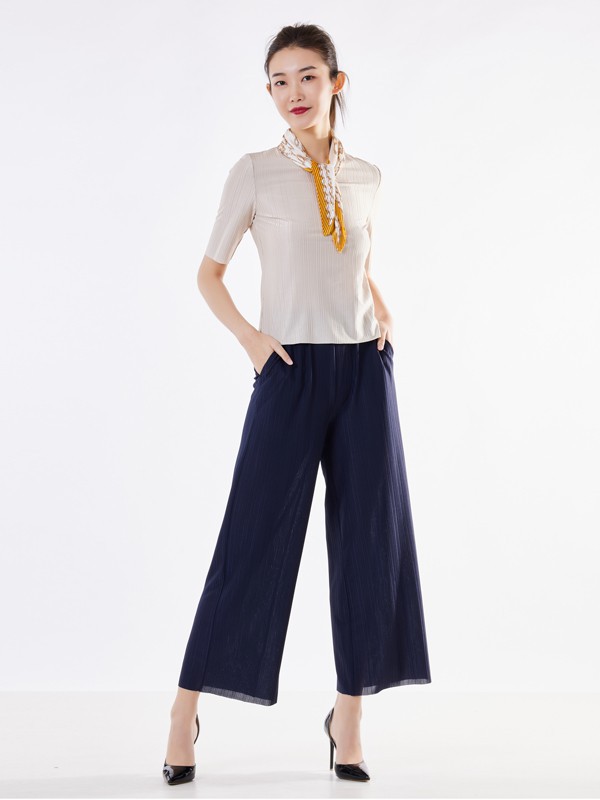 白领2021春夏季灰色纯色T恤