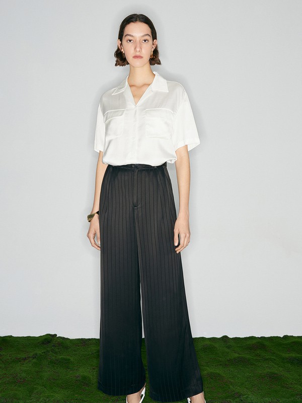 Pure:Moment:2021春夏季白色纯色衬衫