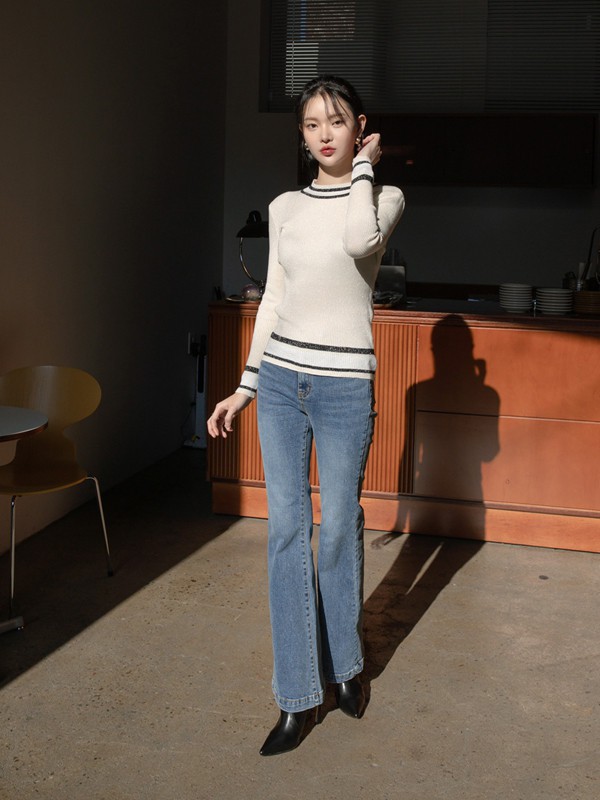 naingirl2021春夏季白色纯色针织衫