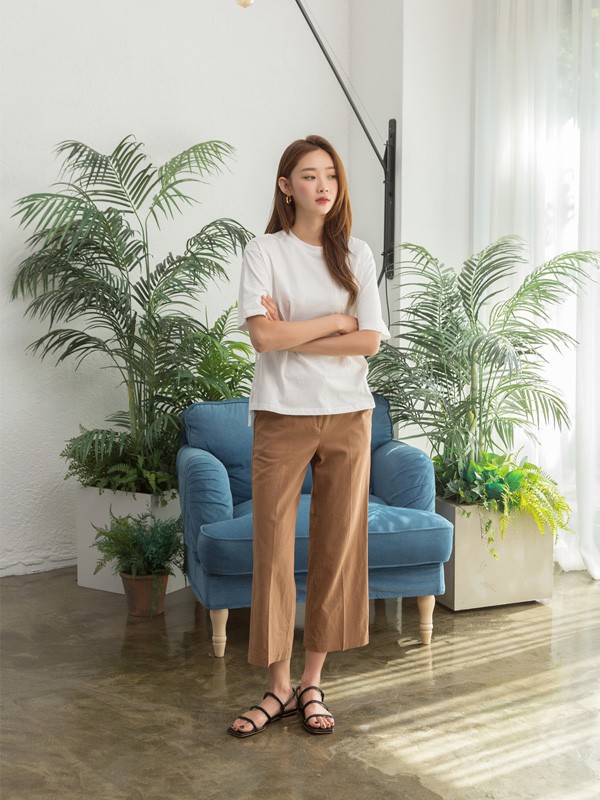 naingirl2021春夏季白色纯色T恤