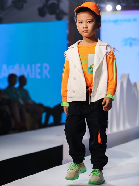 猫咪儿童装2021春夏季黄色印花T恤