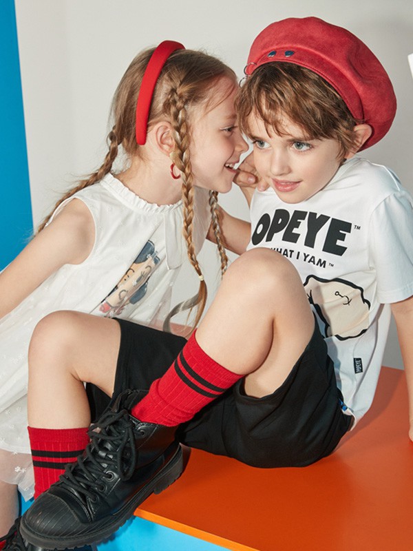 马骑顿2020春夏季白色印花连衣裙