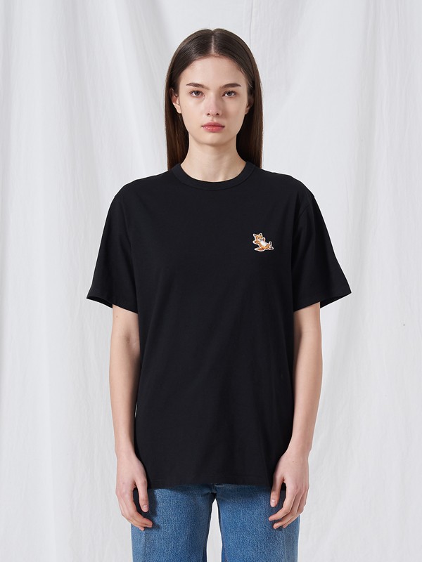 BEANPOLE休闲装2021春夏季黑色纯色T恤