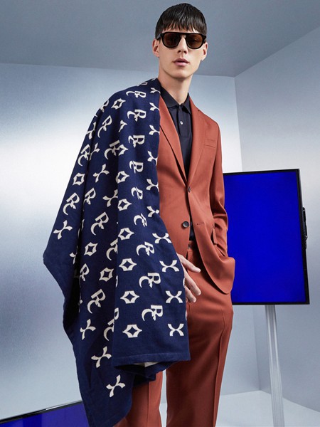 红领2021春夏季红色纯色西装