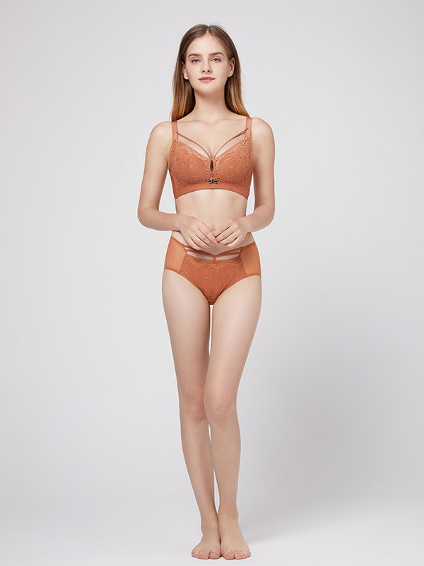 闺秘2021秋冬季黄色时尚内衣