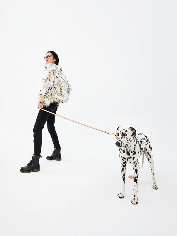 MYMO2021秋冬季白色豹纹外套