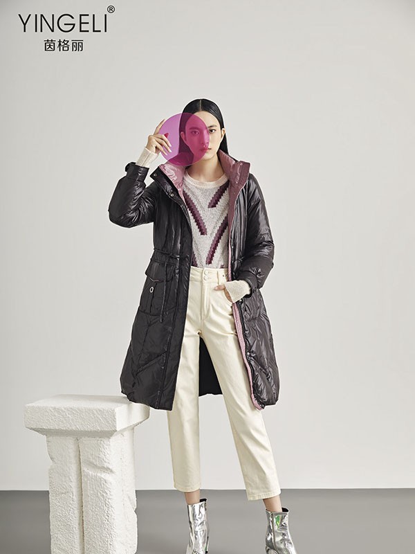 茵格丽2021秋冬季白色纯色长裤