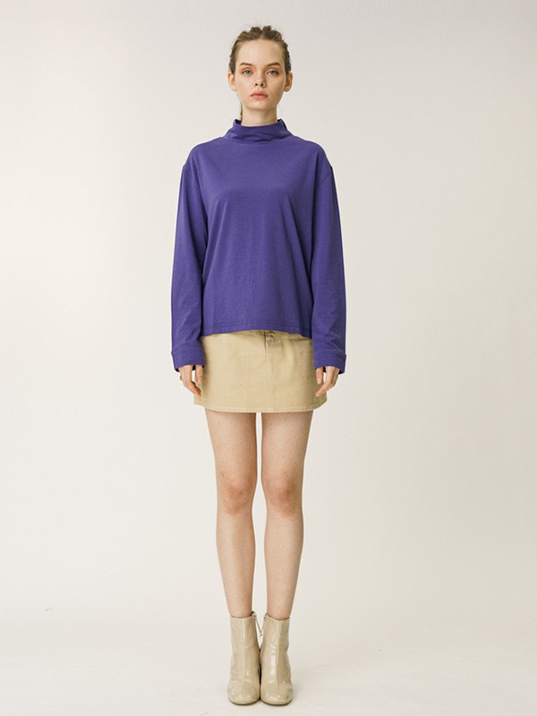 SLY2022秋冬季紫色T恤